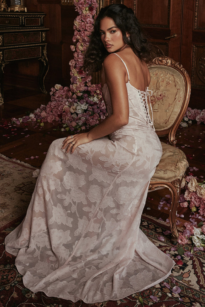 Paulette™ | Elegante Abito Lungo con Corsetto