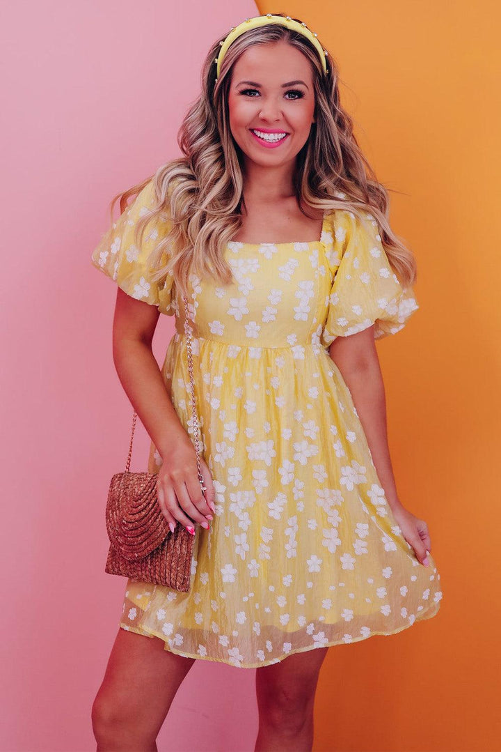 Lotte™ | Mini Abito Boho con Maniche a Bolle