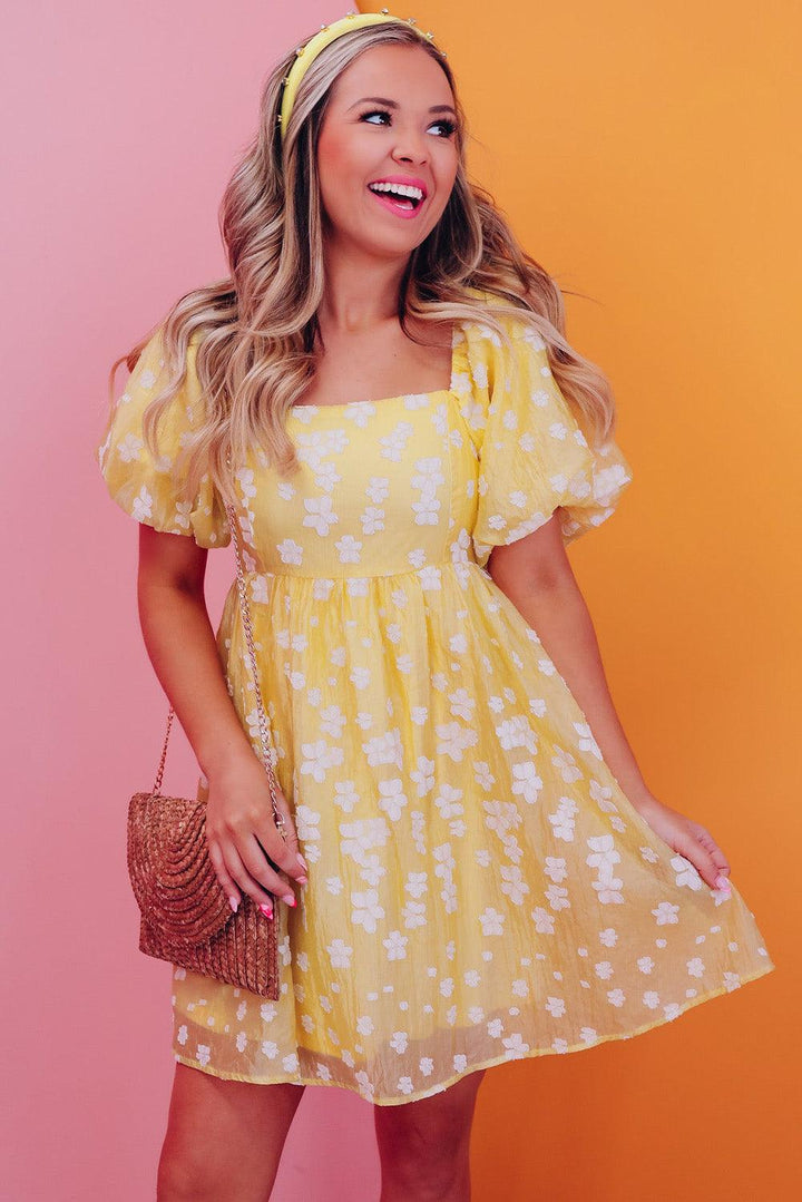 Lotte™ | Mini Abito Boho con Maniche a Bolle