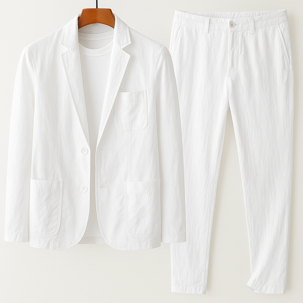 Verdi | Completo Giacca e Pantaloni in Lino