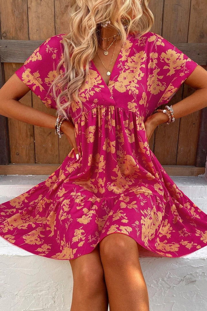 Romy™ | Vestito a strati con motivo floreale di rose