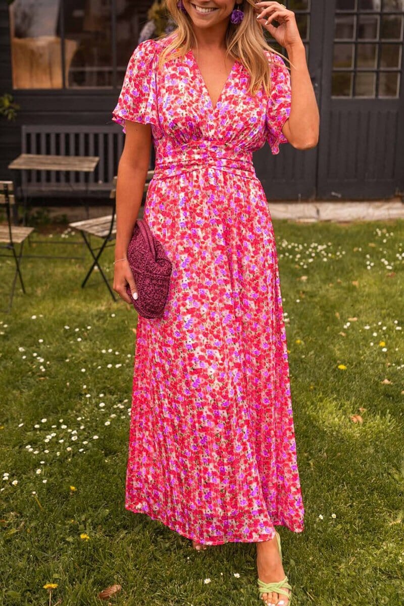 Sandra™ | Elegante Maxi Abito con Scollo a V