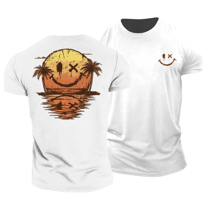 Brent™ | T-Shirt Estiva con Smiley Marino
