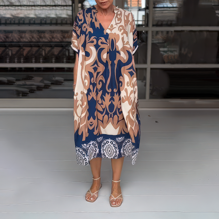 Amelia™ | Vestito Boho Elegante con Dettagli Flattering per la Pancia