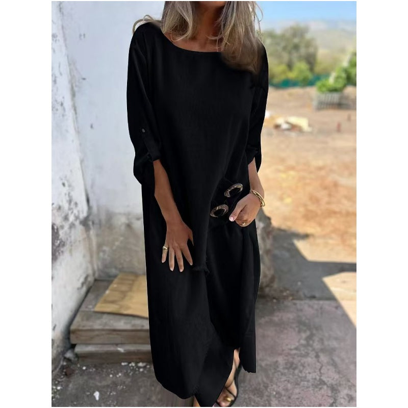 🌸 Novità di Stagione | Completo Elegante in Cotone e Lino (2 Pezzi)