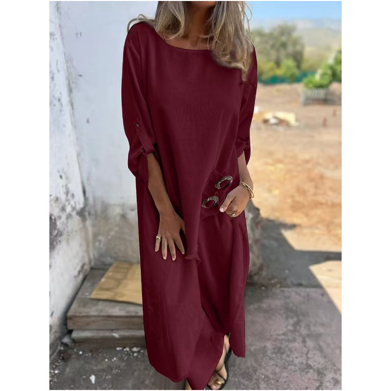 🌸 Novità di Stagione | Completo Elegante in Cotone e Lino (2 Pezzi)