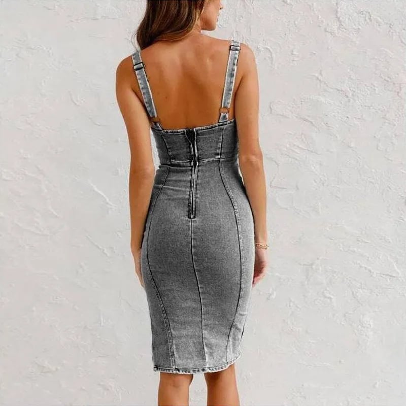 Taven™ | Abito Camisole in Denim Strutturato
