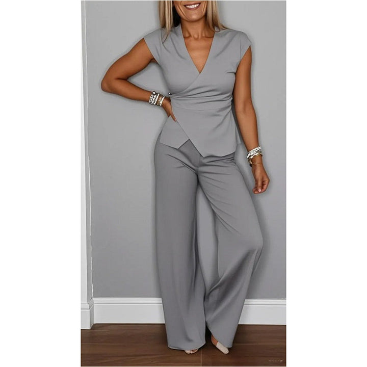 Angeliki™ | Completo Elegante a Due Pezzi con Scollo a V