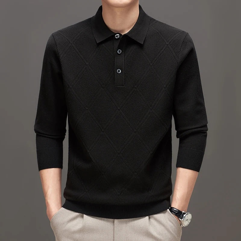 Atlas | Polo in Maglia a Rombi