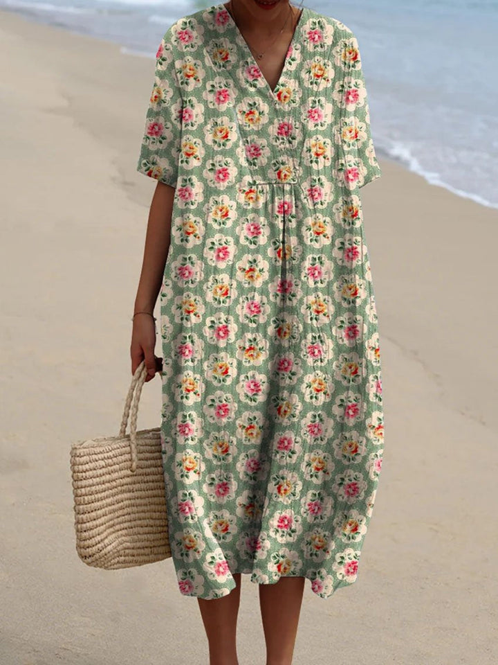 Ludovica™ | Abito Floreale Vintage – Edizione Limitata