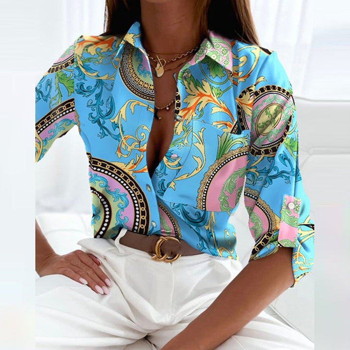 Linda™ | Blusa con Colletto alla Francese