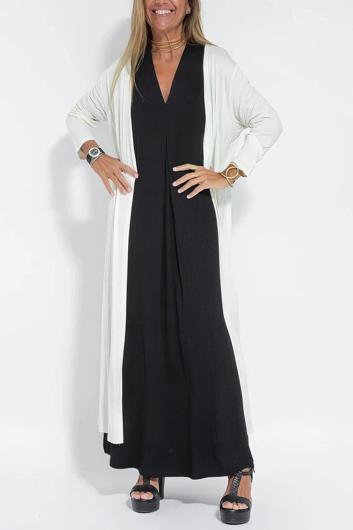 ELISE™ | Elegante Vestito Lungo con Cardigan Coordinato in Omaggio
