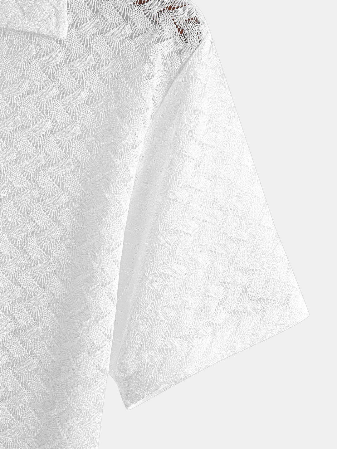 Camicia Cubana Texturizzata Hollow Out